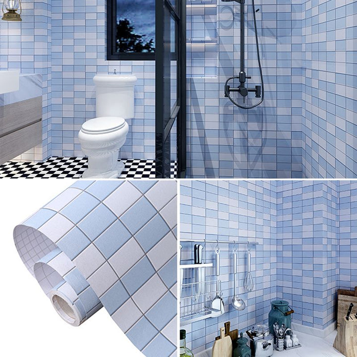 Lisslune | Colorful Mosaic Peel & Stick Tiles Waterproof Shower Wallpaper