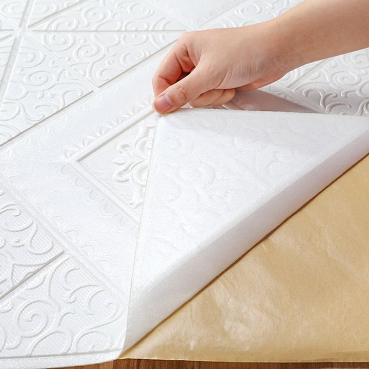Lisslune | 3D embossed interior wall covering Self-adhesive geometric texture wall covering