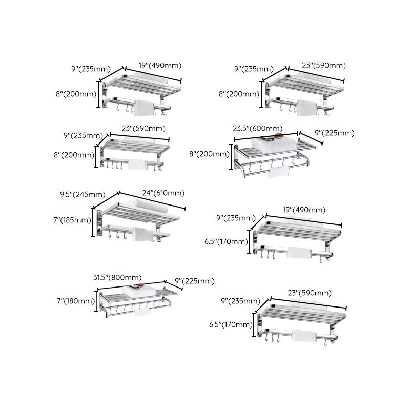 Lisslune | Modern Bathroom Accessory as a Single Item or in a Set Polished Chrome Bath Set