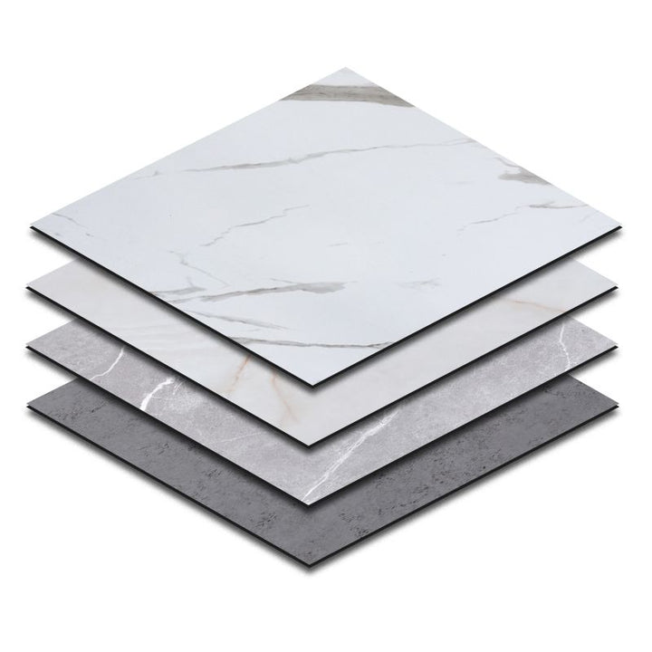 Lisslune | Indoor Vinyl Floor Peel and Stick PVC Marble Print Square Floor