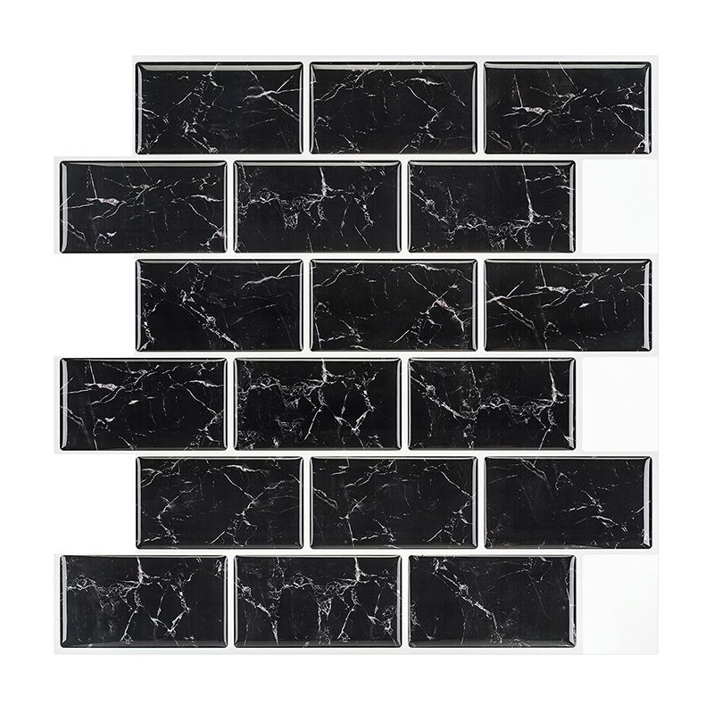 Lisslune | Pattern Matte Color Stone Peel and Stick Mosaic Tile Peel and Stick Tile Set of 2