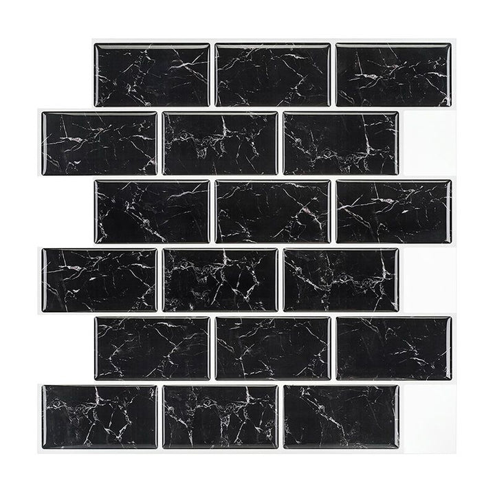 Lisslune | Pattern Matte Color Stone Peel and Stick Mosaic Tile Peel and Stick Tile Set of 2