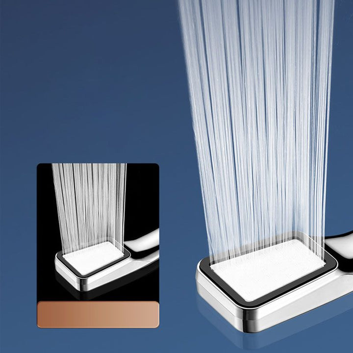Lisslune | Traditional handheld shower head metal hand shower with square shape