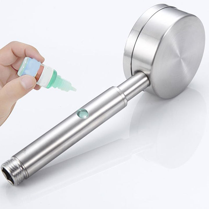 Lisslune | Round Water Filtration Hand Shower Medium Flow Stainless Steel Hand Shower