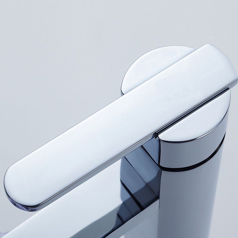 Lisslune | Bathroom Faucet Brass Lever Handle Single Hole Sink Faucet