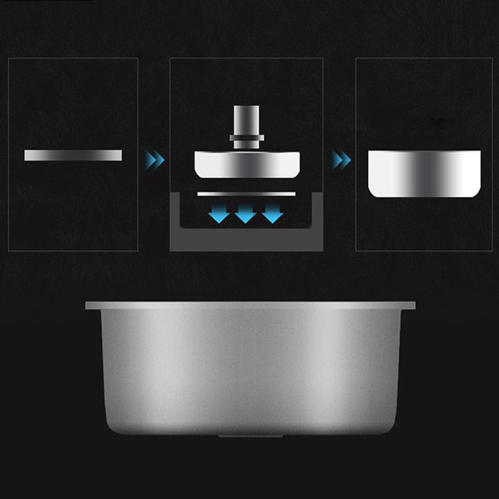 Lisslune | Modern Style Kitchen Sink Dirt Resistant Vanity Kitchen Sink with Drain Kit