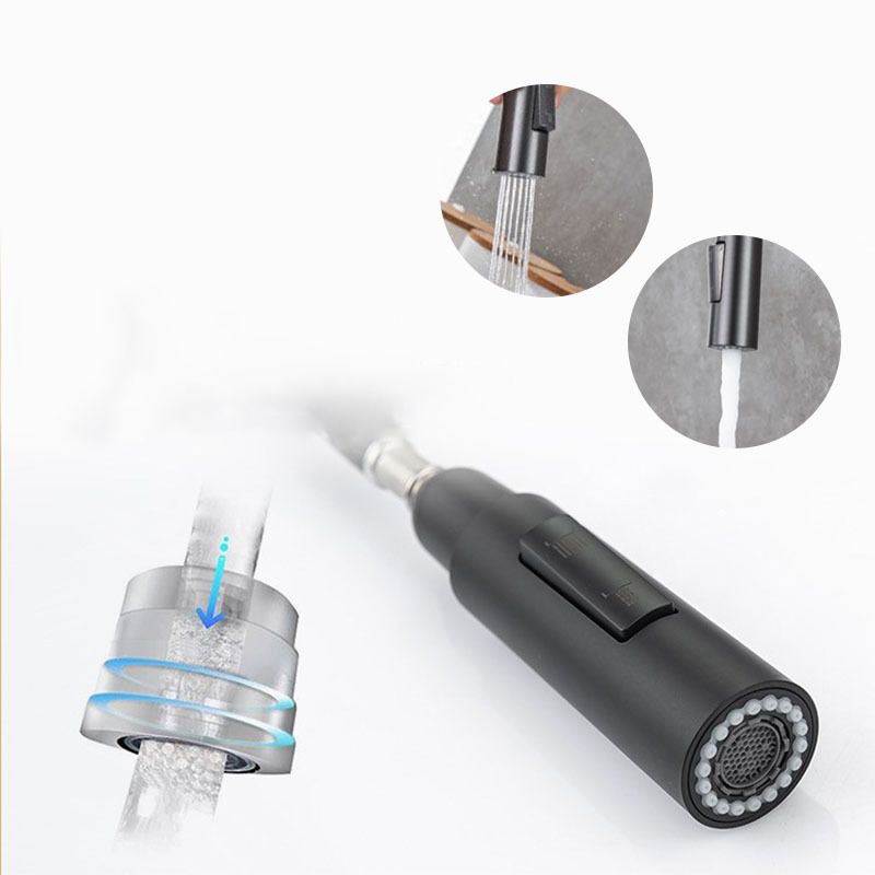 Lisslune | Goose Neck Kitchen Sink Faucet Three-Way with Pull-Down Spray Head