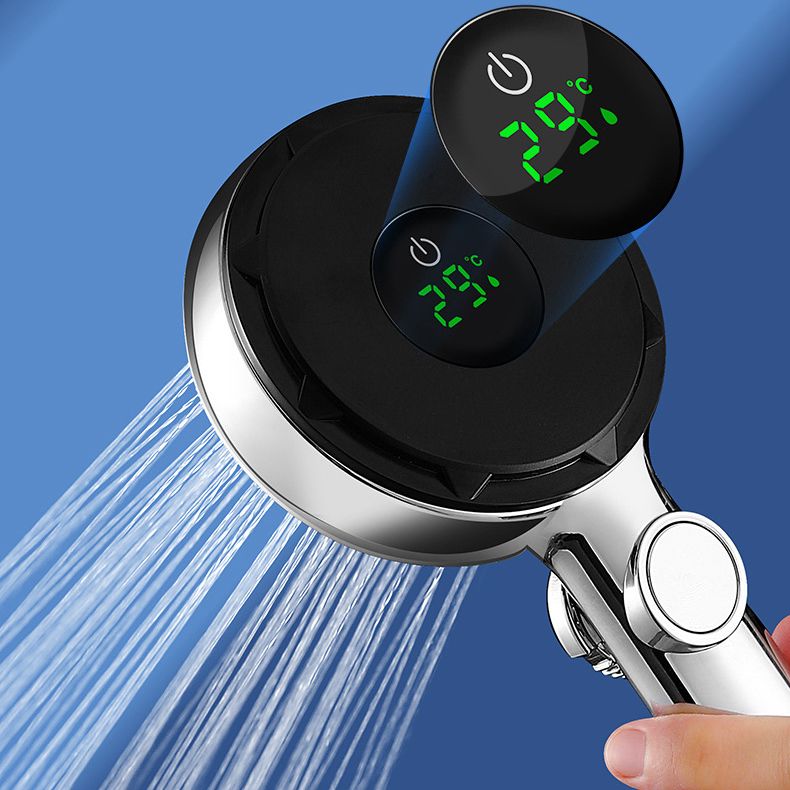 Lisslune | Contemporary Handheld Shower Head Round Filter Ball Spray Head With Digital Display