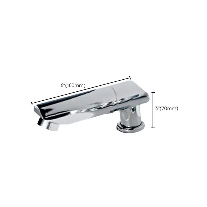 Lisslune | Wall-mounted Copper Roman Bathtub Faucet Low Arc Roman Bathtub Filler Trim