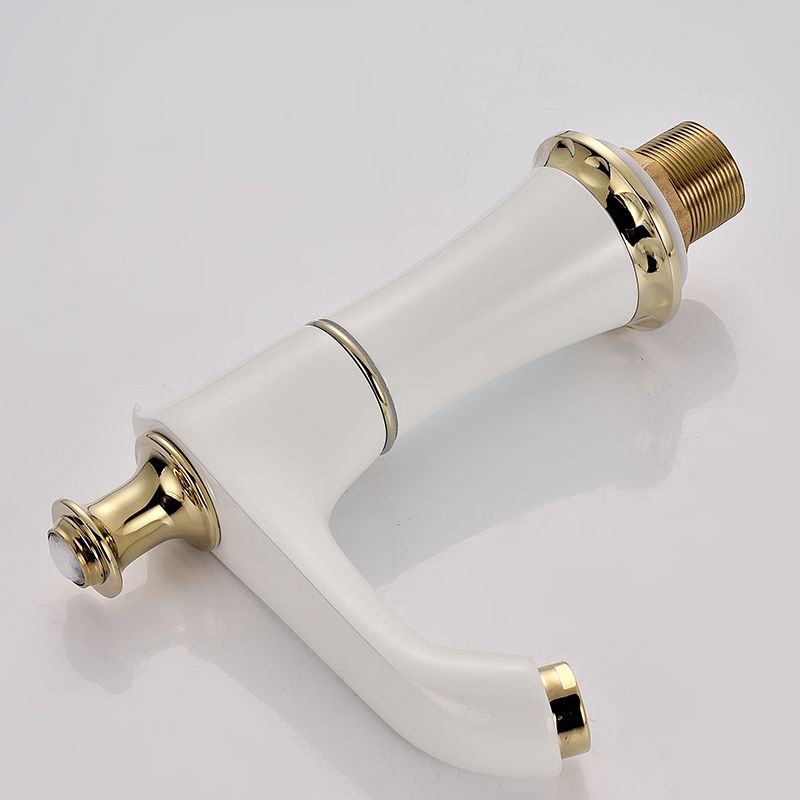 Lisslune | Glam Bathtub Faucet Trim Deck Mounted Lever Handle Swivel Spout Bathtub Faucet