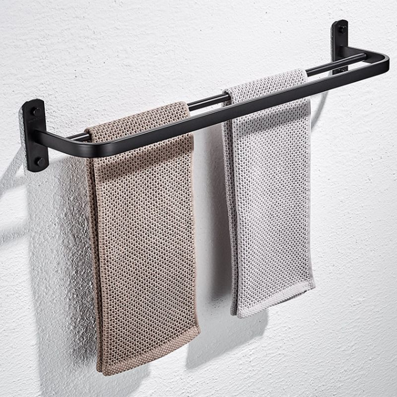 Lisslune | Modern black bathroom accessory set towel holder bathroom shelf bathroom faucet set