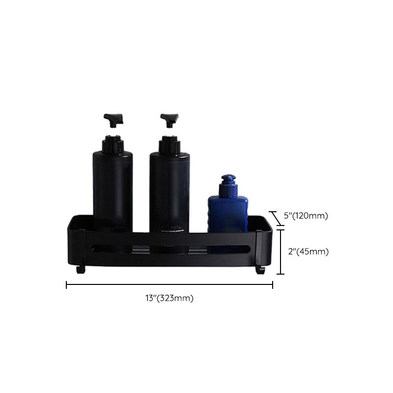 Lisslune | Contemporary Bathroom Accessory Set Black Surface Bathrobe Hook/Towel Ring Bar