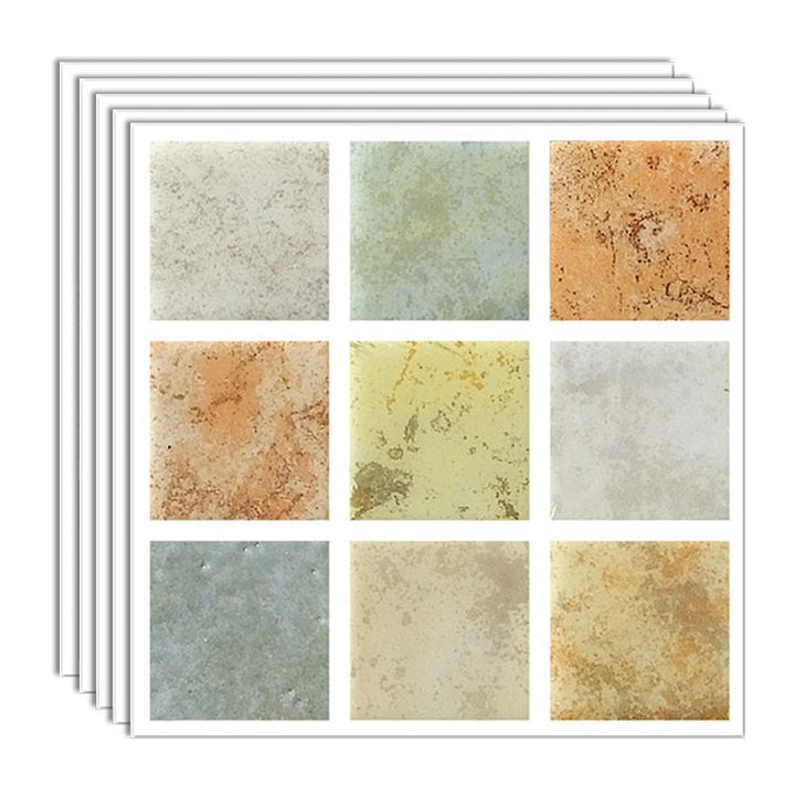 Lisslune | Peel & Stick Mosaic Tiles PVC Square Stain Resistant Peel and Stick Tiles 20-Pack