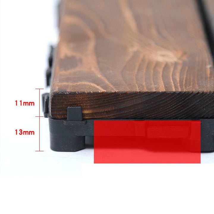 Lisslune | Pine Dark Laminate Flooring Mold Resistant Laminate Plank Flooring