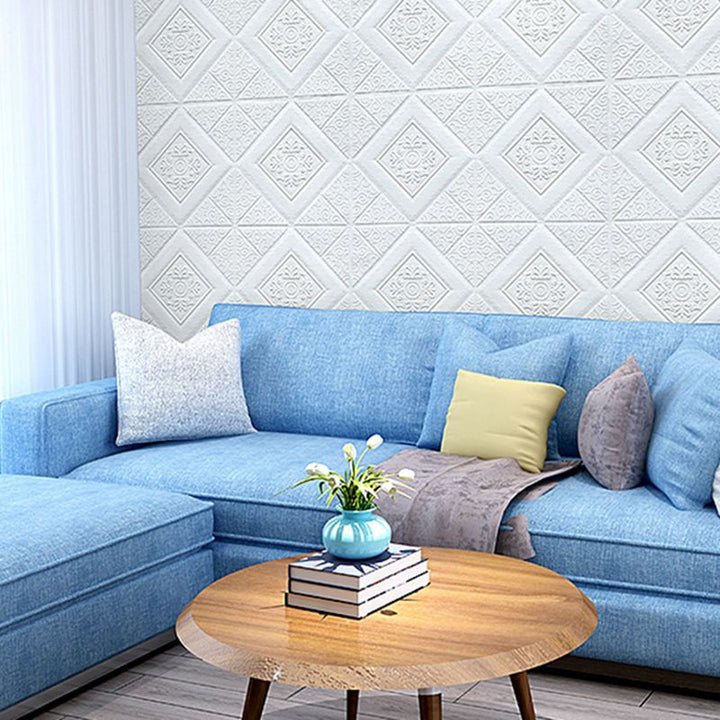 Lisslune | 3D embossed interior wall covering Self-adhesive geometric texture wall covering
