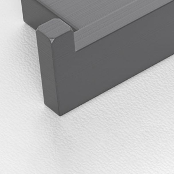 Lisslune | Gray contemporary bathroom accessory set Brushed gray bathroom shelf/paper holder/towel bar