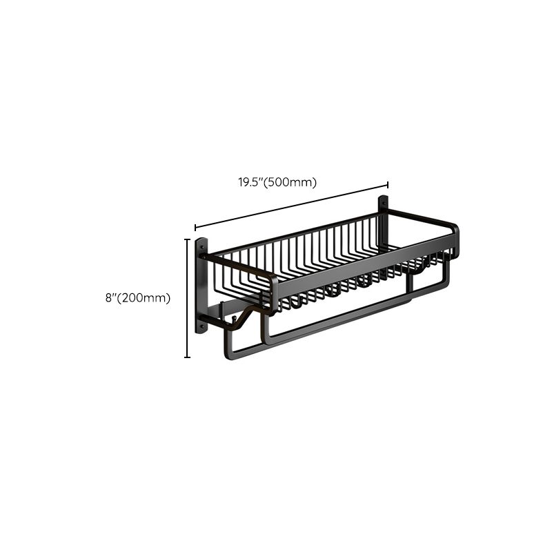 Lisslune | Modern black metal bathroom hardware set towel bar bathroom hardware set
