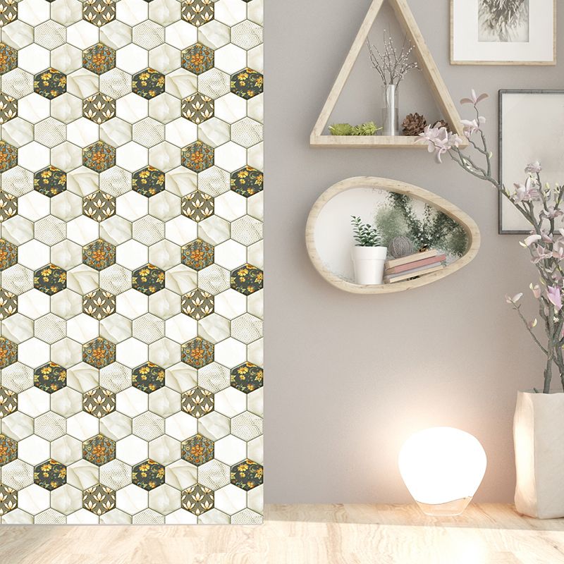 Lisslune | Peel and Stick Hexagonal Tiles Waterproof Peel & Stick Tile for Shower 2-Pack