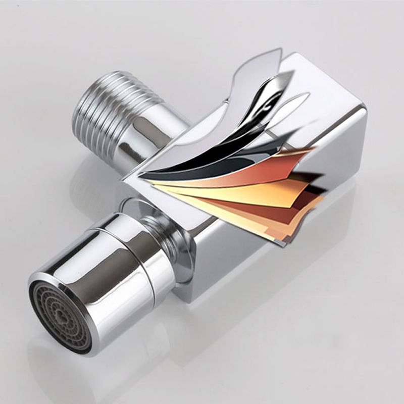 Lisslune | Contemporary Wall Mounted Bathroom Faucet Knob Handle Solid Brass Round Faucet