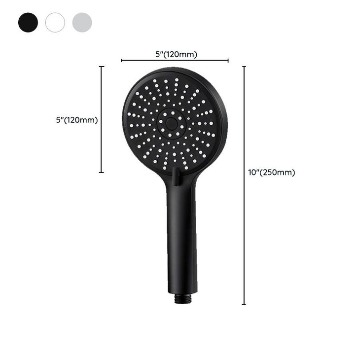 Lisslune | ABS Plastic Handheld Shower High Pressure 5 Spray Patterns Wall Mounted Showerhead