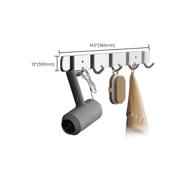 Lisslune | Modern Polished Chrome Bathroom Accessory Set Made of Stainless Steel