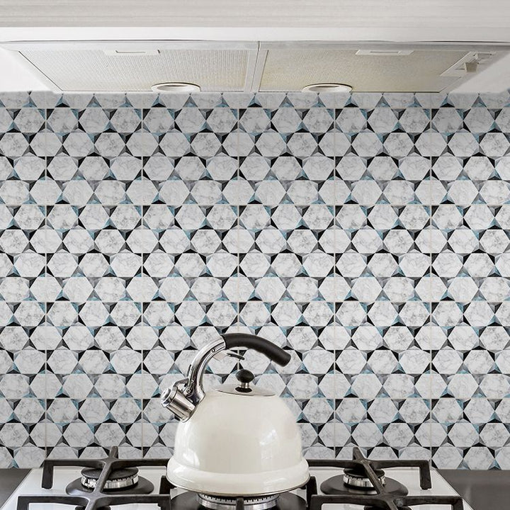Lisslune | Contemporary Mosaic Tile Peel and Stick Tile Kitchen Backsplash Peel and Stick Wall Tile
