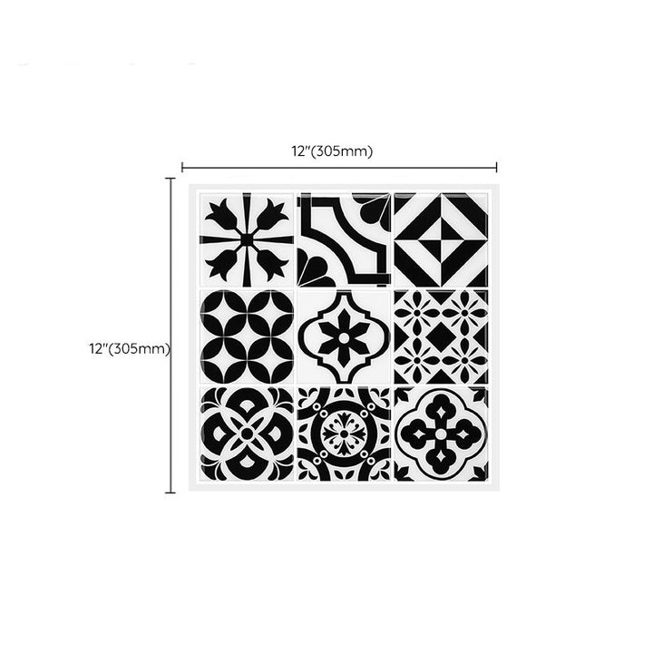 Lisslune | Mosaic tiles for peeling and sticking Modern style wallpaper with square shape