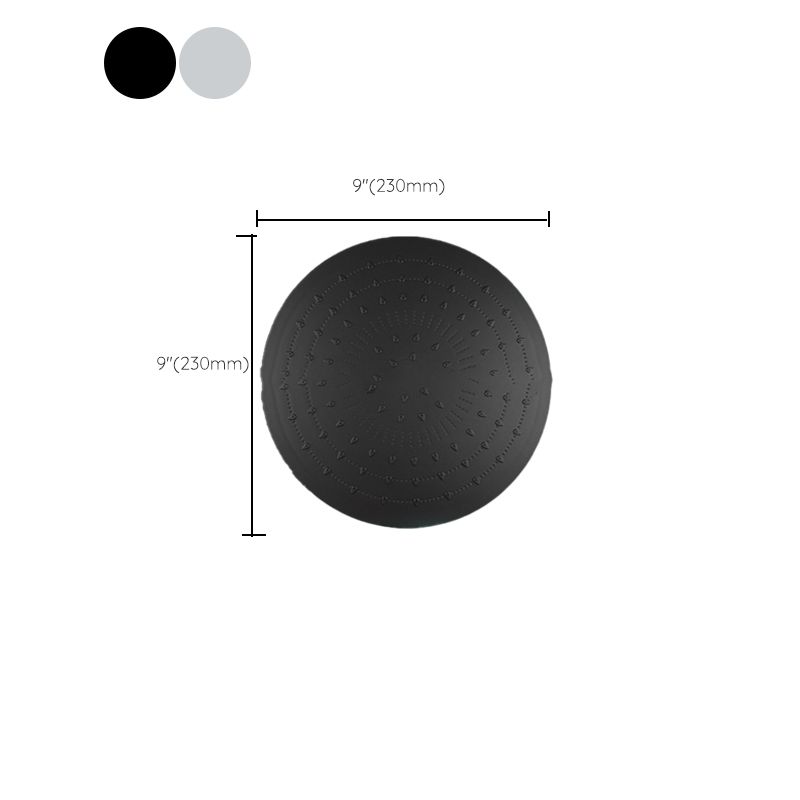 Lisslune | Modern rectangular shower head combo standard spray pattern with hand shower