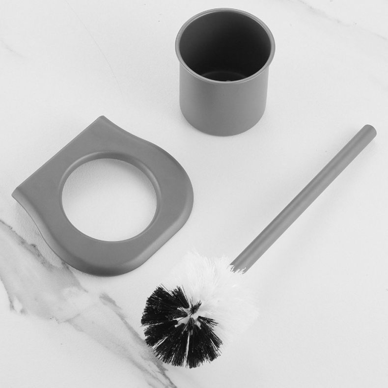 Lisslune | Modern Bathroom Hardware Set in Stainless Steel Matte Gray Bathrobe Hook/Towel Bar