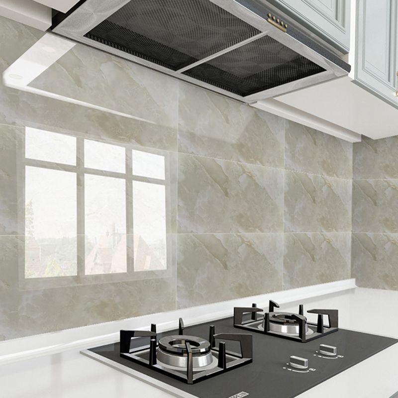 Lisslune | Rectangular Peel and Stick Back Wall Tile Modern Tile-Peel & Stick