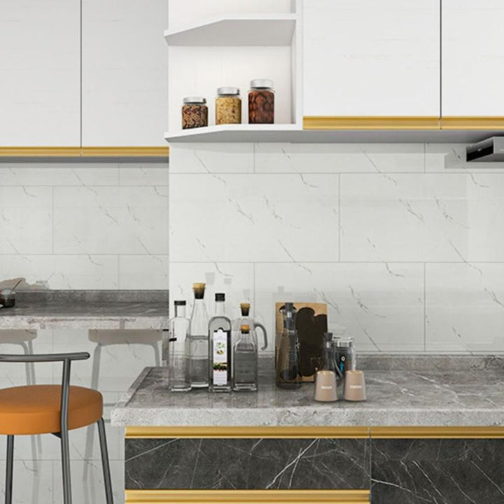 Lisslune | Single Tile Wallpaper PVC Rectangular Peel and Stick Wall Tile