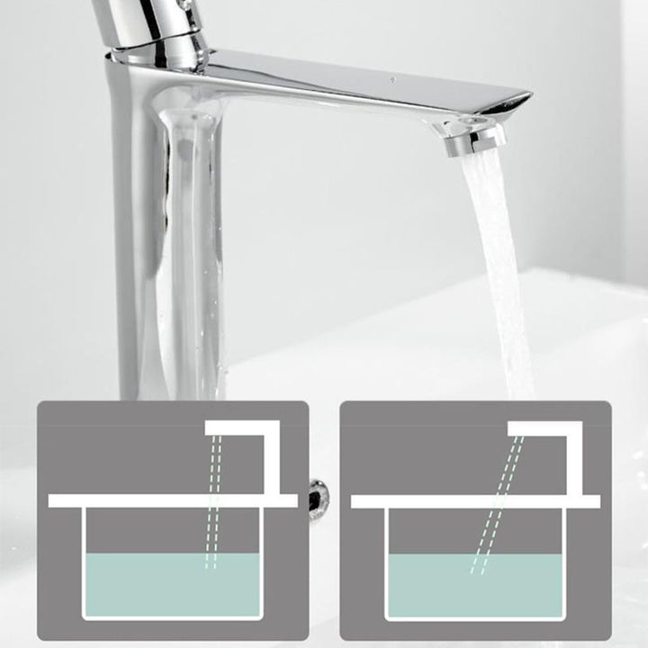 Lisslune | Glam Vessel Sink Faucet Brass Lever Handles with Water Hose Sink Fixture