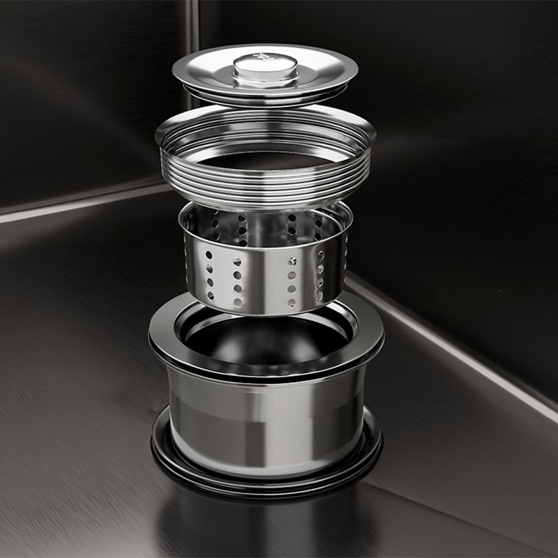 Lisslune | Contemporary Sink Set Stainless Steel Friction Resistant Sink Set for the Kitchen