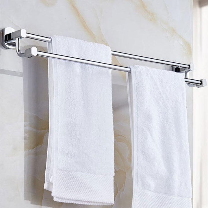 Lisslune | Modern Bathroom Accessory Set Stainless Steel Bathroom Rack Towel Holder Bathroom Accessory Set