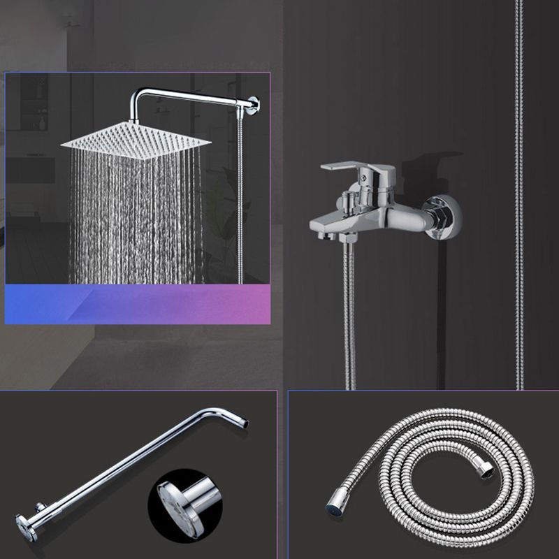 Lisslune | Modern Shower Head Combination Double Shower Head Stainless Steel Wall Mounted Shower Head
