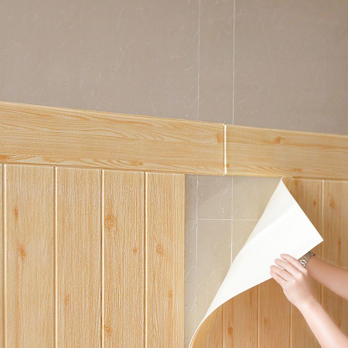 Lisslune | Modern Tin Back Panel Smooth Thickened Wall Ceiling Wood Grain Design