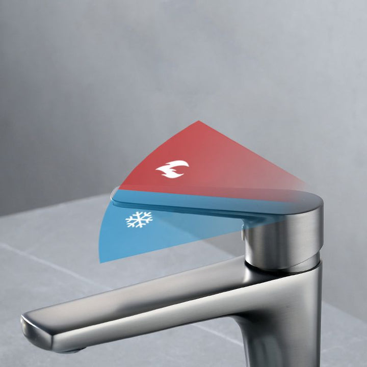 Lisslune | Contemporary Centerset Faucet Single Handle Faucet for Bathroom