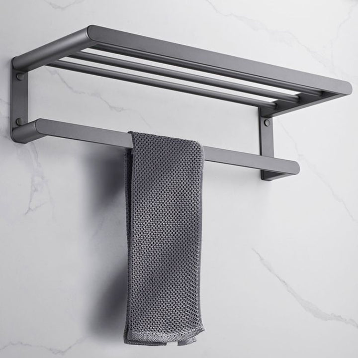 Lisslune | Modern Stainless Steel Towel Ring Bathroom Set Bathroom Shelf Bathroom Accessories Set