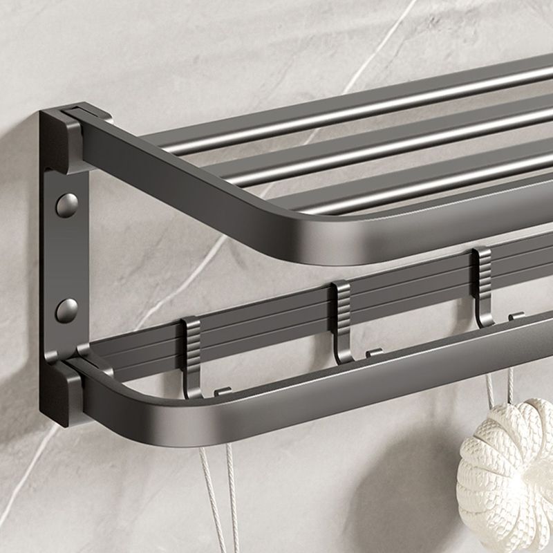 Lisslune | Modern Bathroom Accessory Set Gray Towel Bar Bathroom Shelf Bathroom Hardware