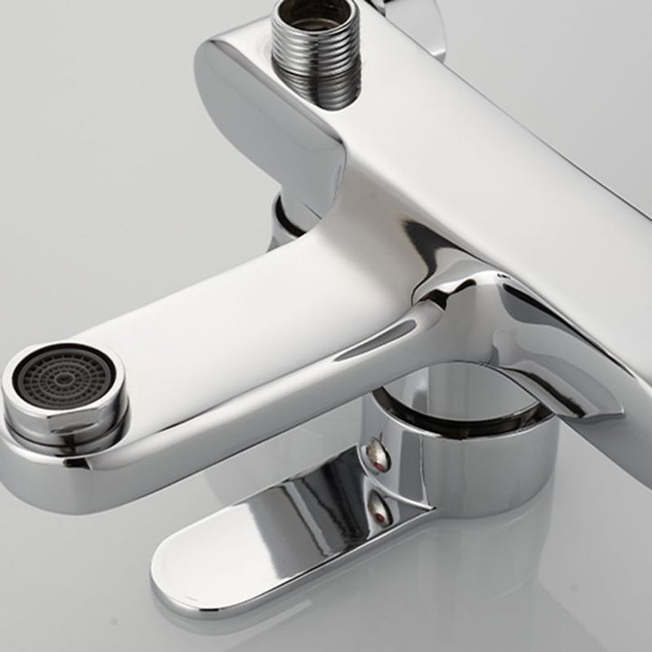 Lisslune | Popular Wall-Mounted Bathtub Faucet Fixed Lever Handle Bathtub Filler Trim