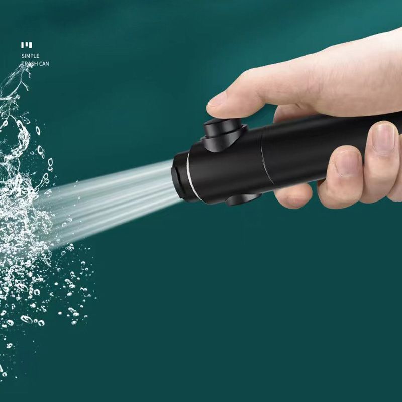 Lisslune | Round Handheld Showerhead Plastic Adjustable Spray Pattern Showerhead for Home