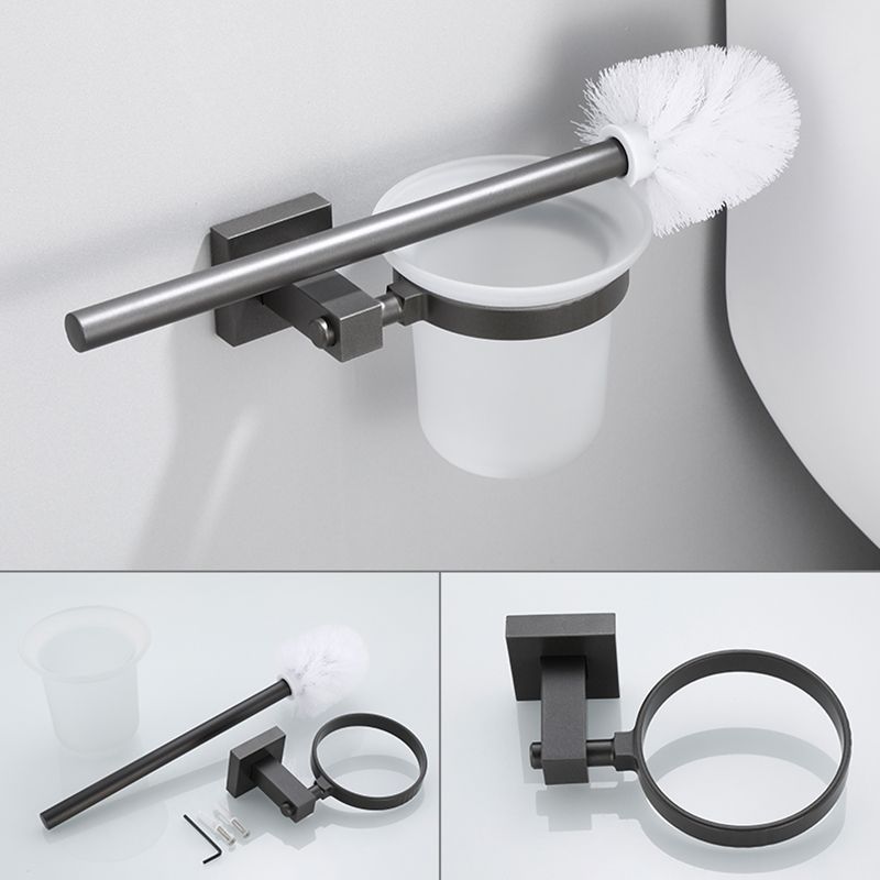 Lisslune | Modern Bathroom Accessories Hardware Set Gray Bathroom Hardware Set