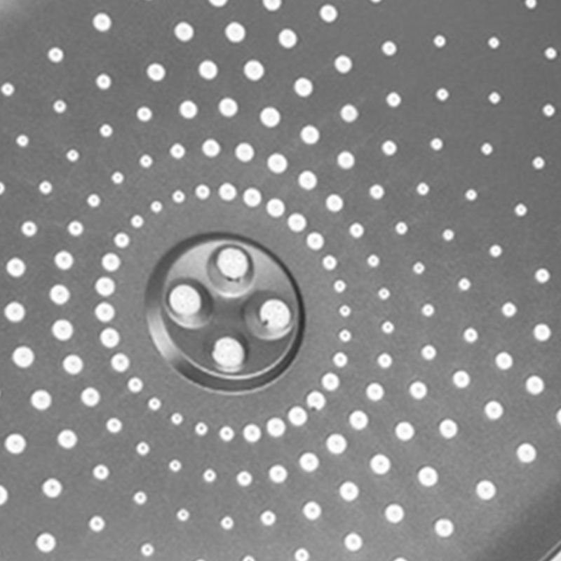 Lisslune | Modern Gray Showerhead Combo Standard Spray Pattern Rectangular Large Showerhead