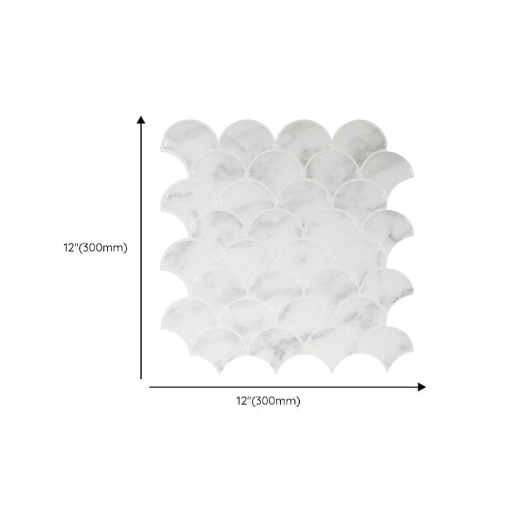 Lisslune | Modern Peel and Stick Tiles PVC Herringbone Peel and Stick Backsplash Tiles