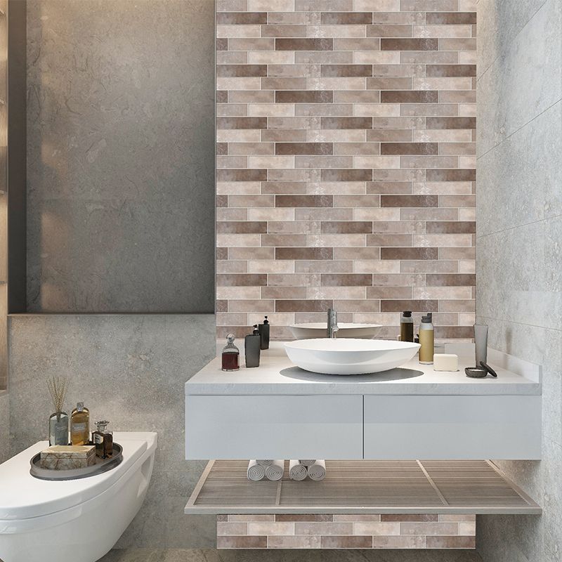 Lisslune | Peel & Stick Subway Tile Rectangle Waterproof Plastic Peel & Stick Tile for Shower