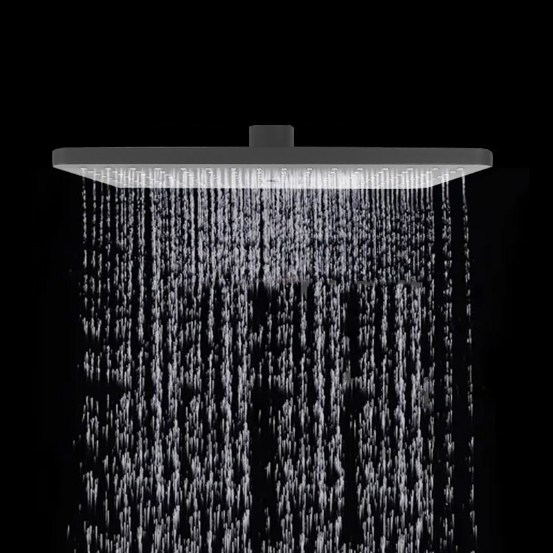 Lisslune | Rectangular Gray Showerhead Combo Standard Spray Pattern Showerhead