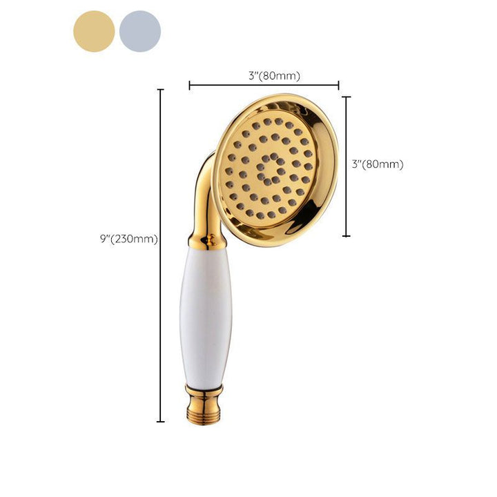 Lisslune | All-Copper Single-Function Handheld Showerhead European Style Antique Rain Showerhead