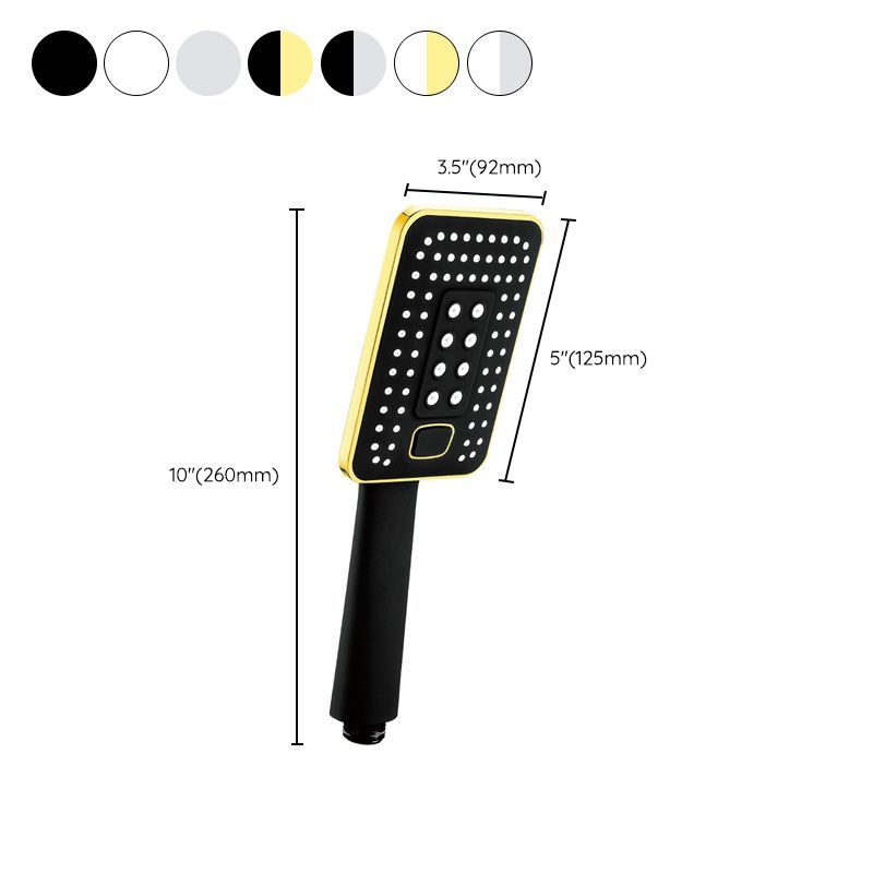 Lisslune | Contemporary Metal Handheld Shower Head Square 3 Settings Spray Head