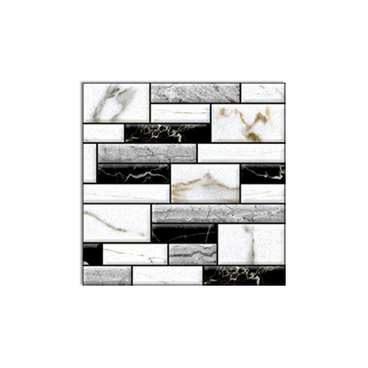 Lisslune | Tile Peel & Stick Rectangle Waterproof Plastic Peel & Stick Subway Tiles for Shower 2-Pack