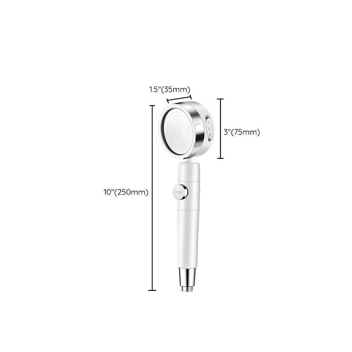 Lisslune | Modern Handheld Showerhead 3 Spray Round Metal Shower Heads
